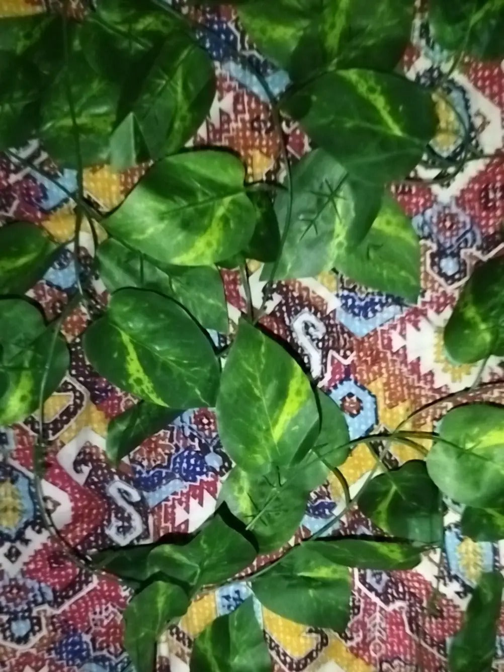 Artificial Vine Plant Leaves with 10ft LED Fairy Lights