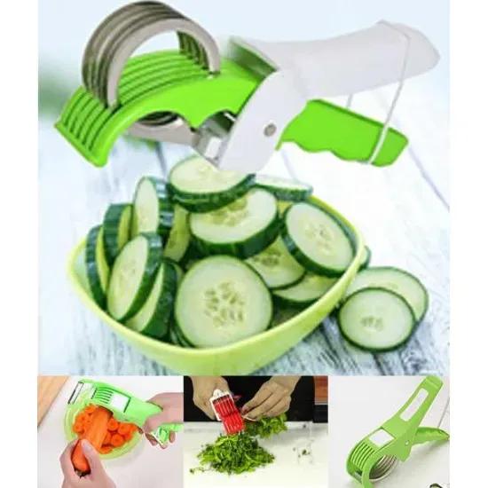 Multi-Function Vegetable & Fruit Slicer Cutter with 5 Blades